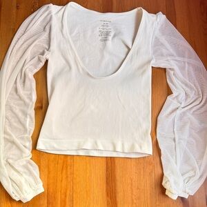 Intimately cropped blouse